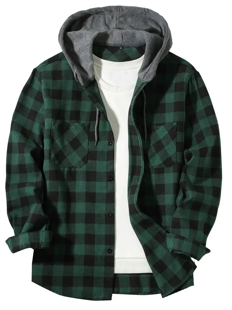 PLAID LINED JACKET FOR MEN