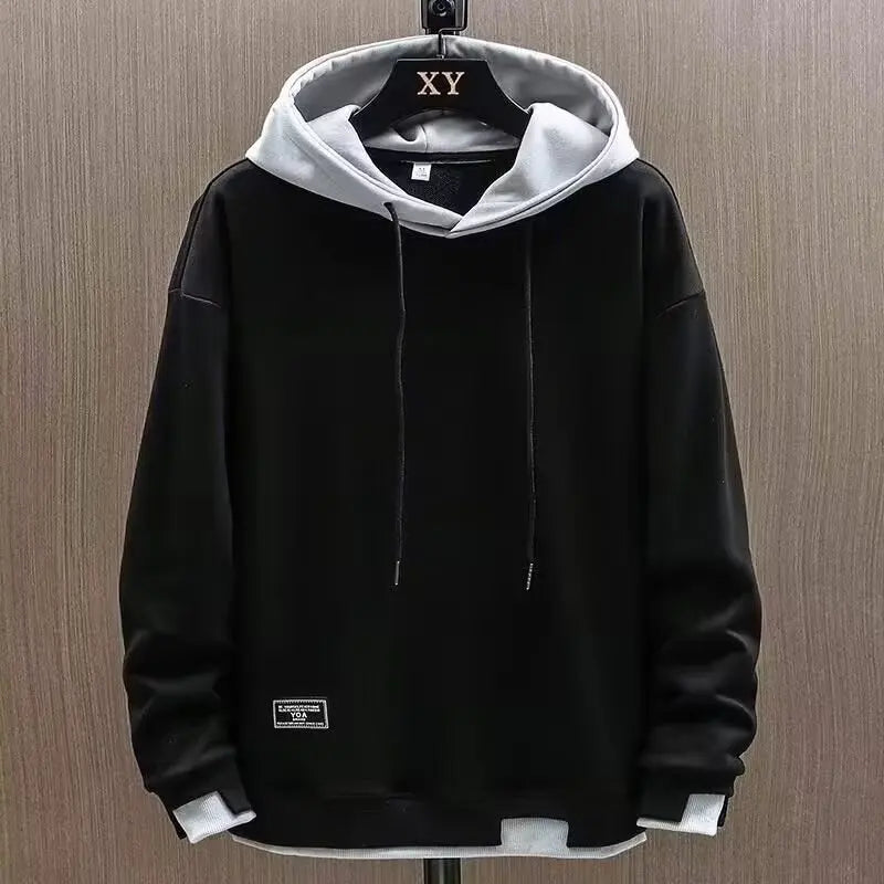 LAYERED HOODED SWEATSHIRT FOR MEN