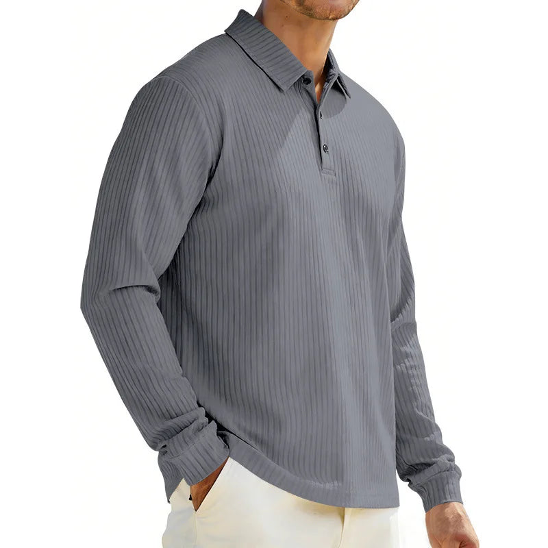 BUTTON COLLAR POLO SHIRT FOR MEN