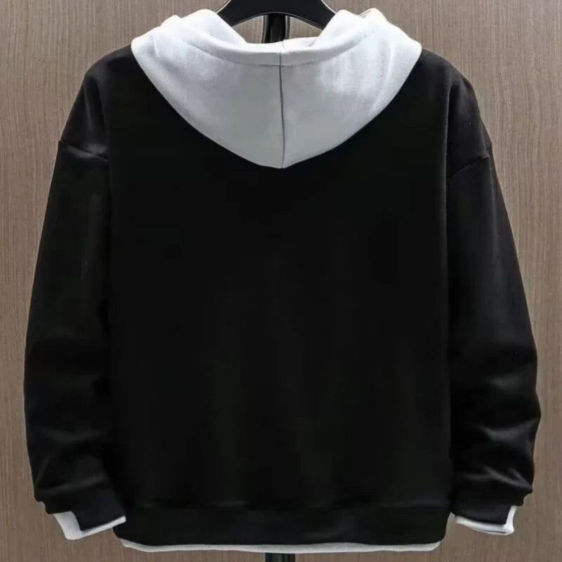 LAYERED HOODED SWEATSHIRT FOR MEN