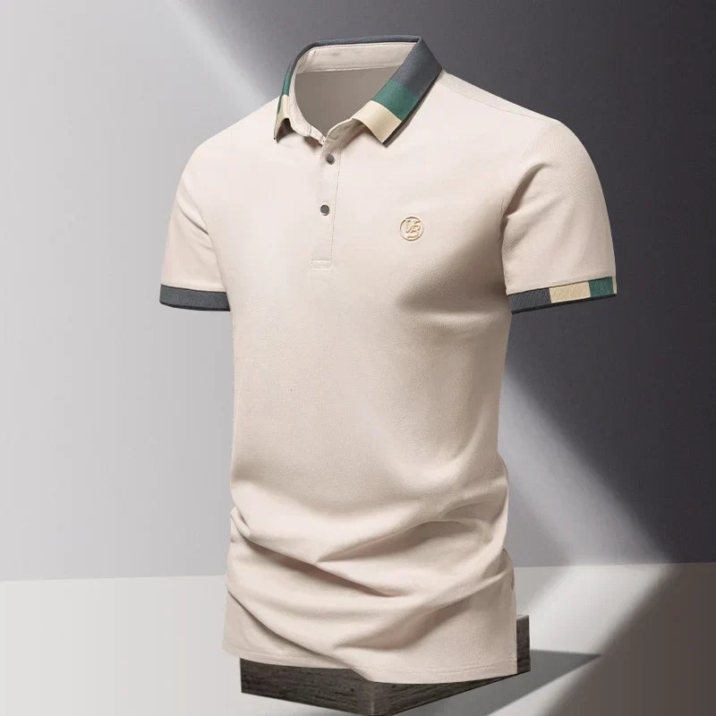 EMBROIDERED COLLAR POLO FOR MEN