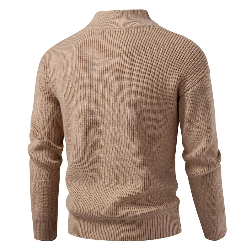TEXTURED KNIT ZIP GILET FOR MEN