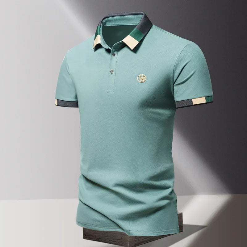 EMBROIDERED COLLAR POLO FOR MEN