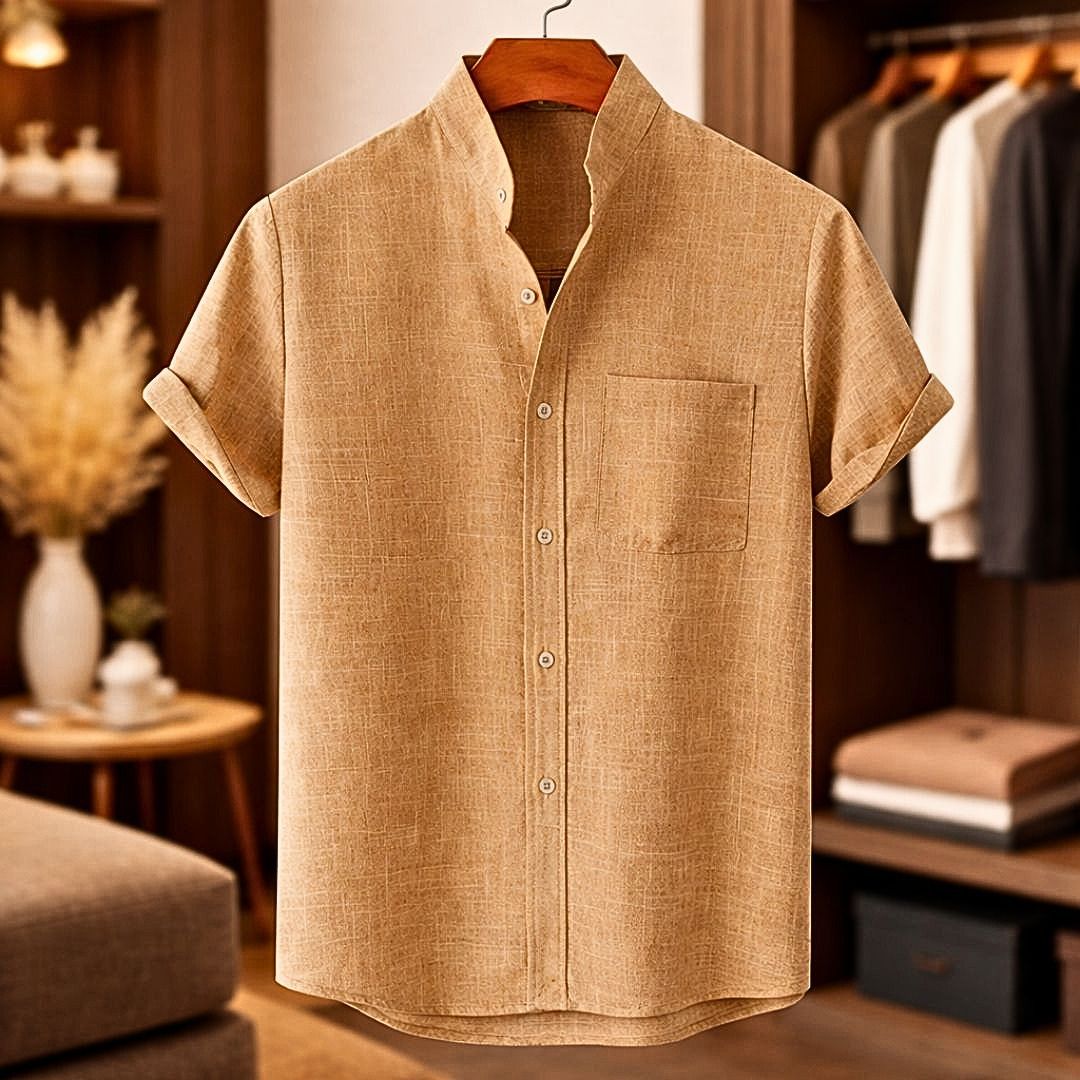 MUSCLE FIT SHORT SLEEVE SHIRT FOR MEN