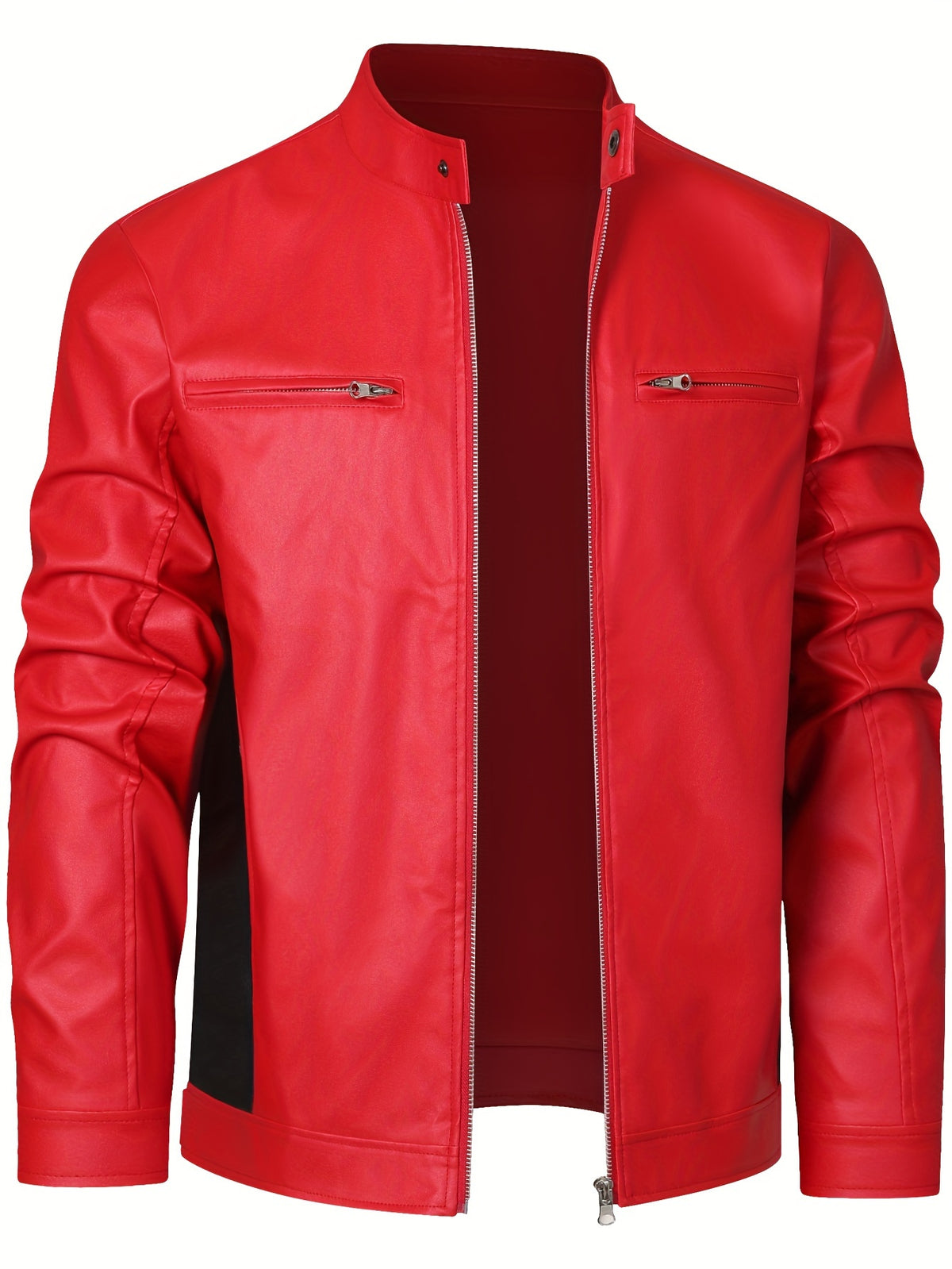 STAND COLLAR ZIP JACKET FOR MEN