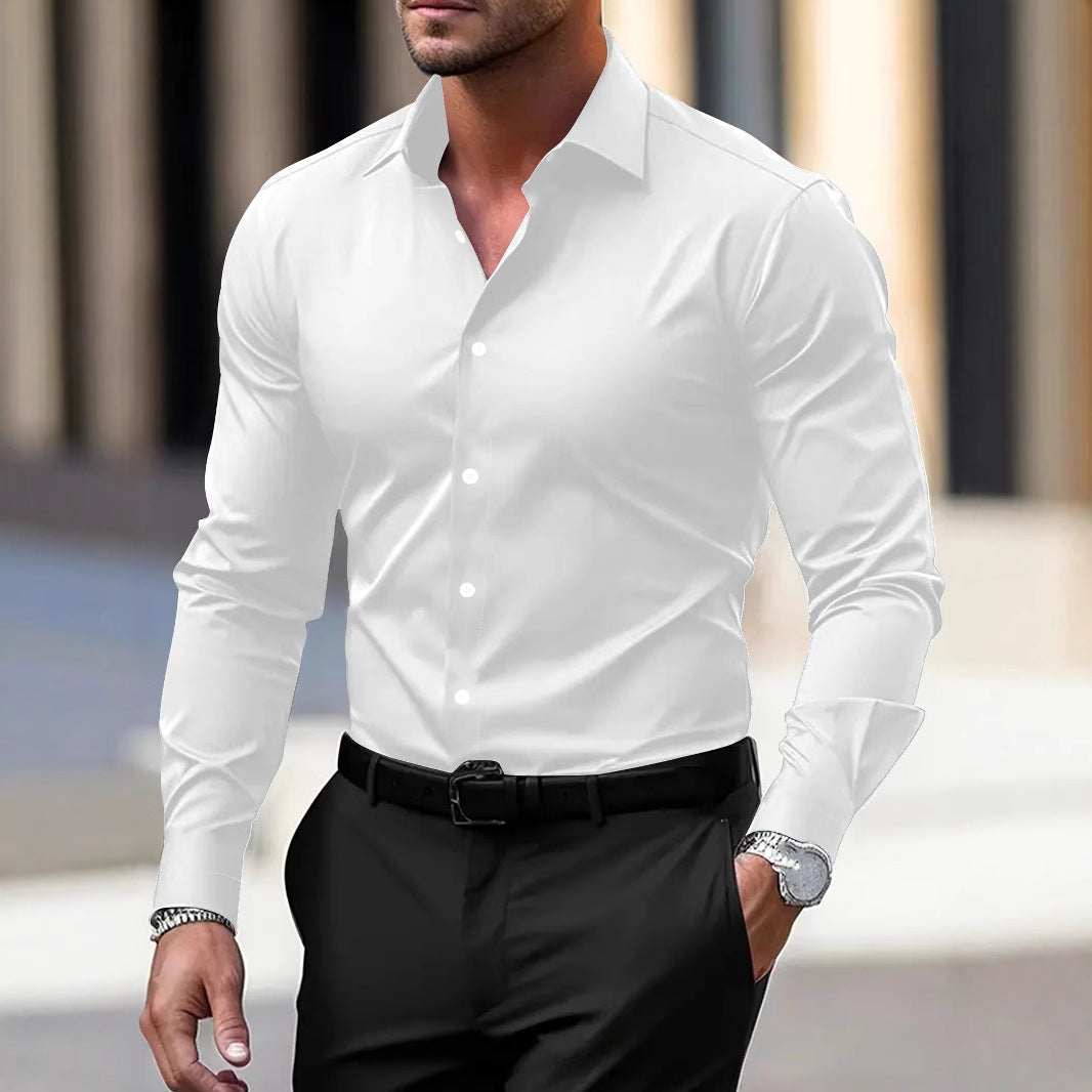 VELVET LAPEL SHIRT FOR MEN