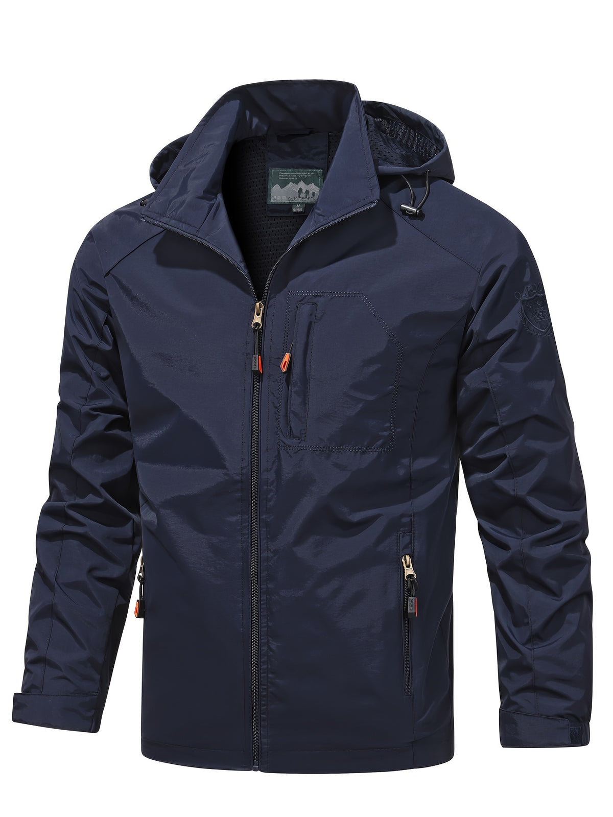 RAGLAN HOODED NYLON JACKET FOR MEN