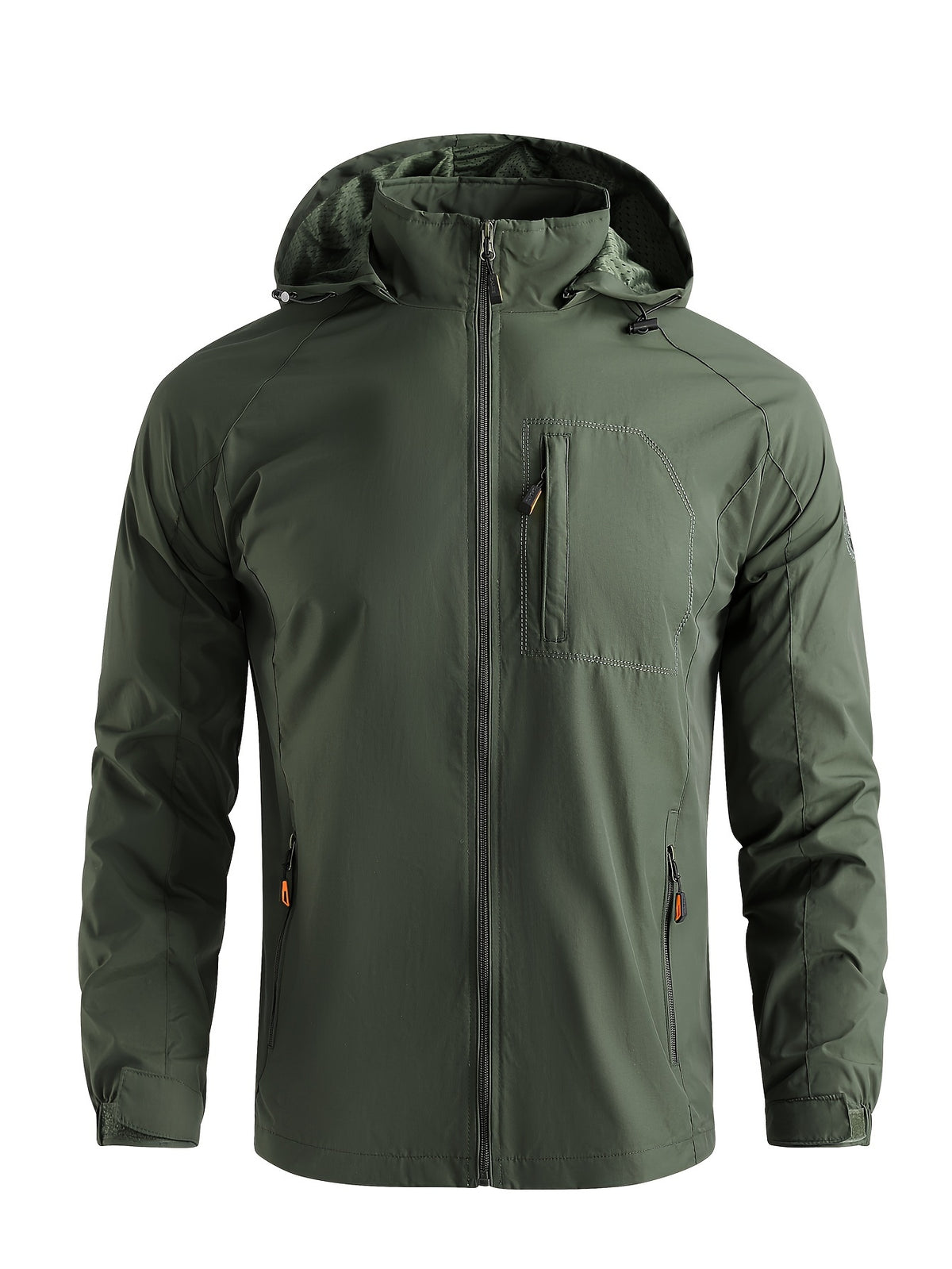RAGLAN HOODED NYLON JACKET FOR MEN