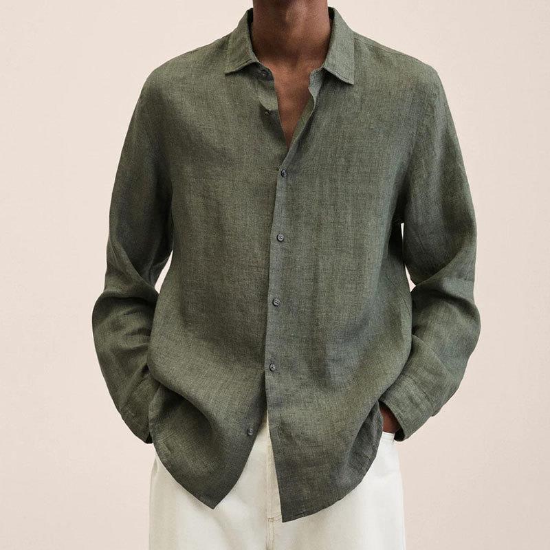 LINEN LONG SLEEVE SHIRT FOR MEN