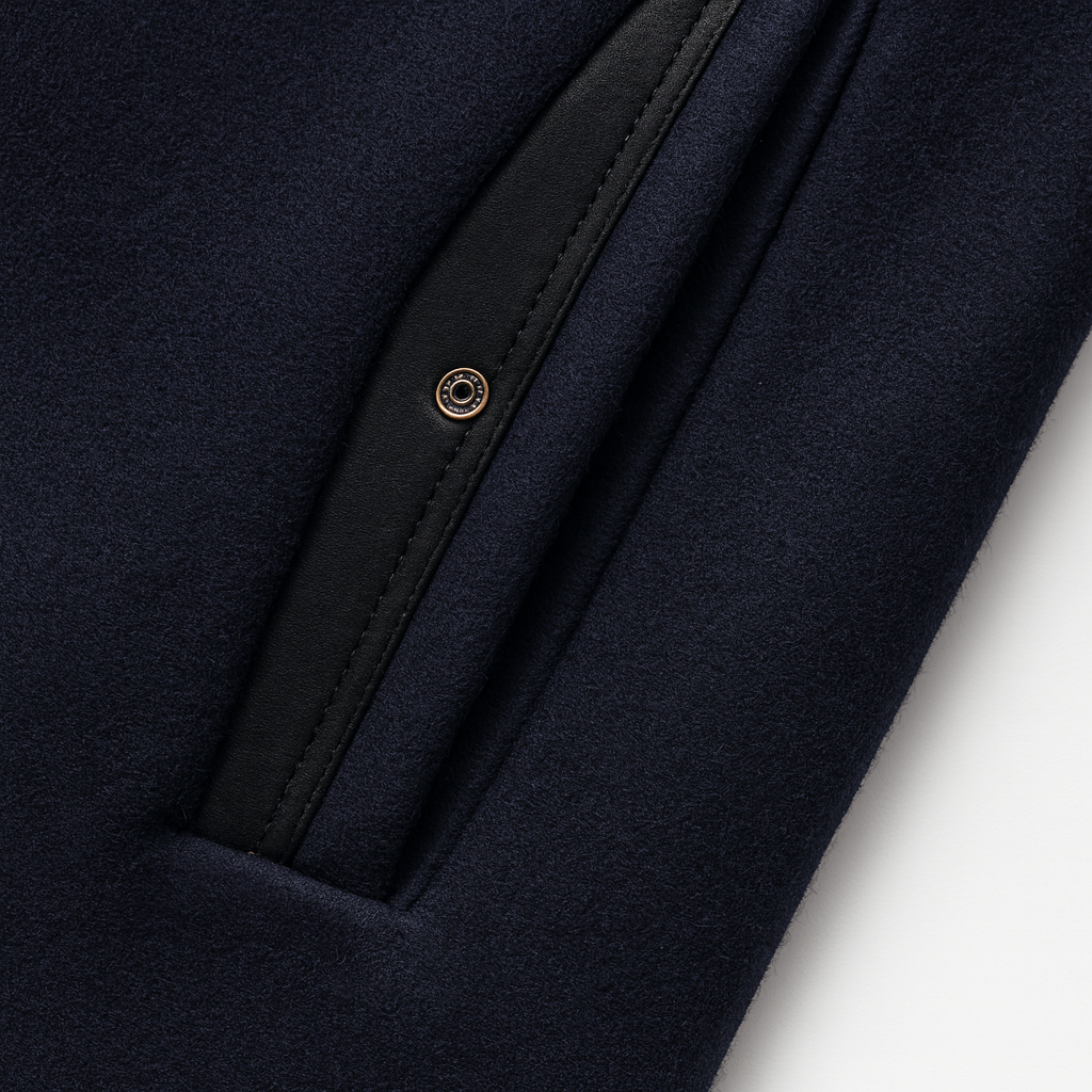 STAND COLLAR OVERCOAT FOR MEN