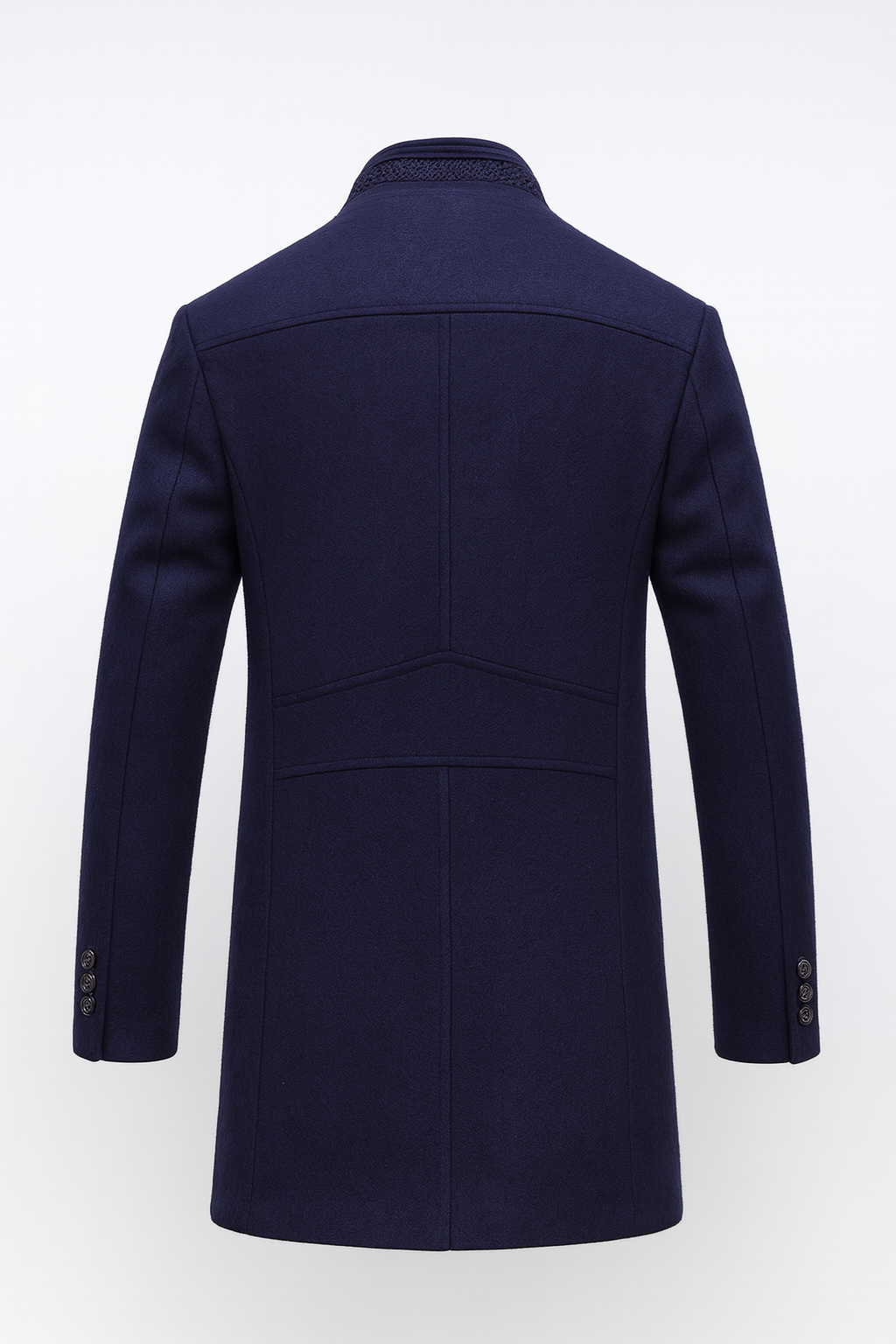 STAND COLLAR OVERCOAT FOR MEN