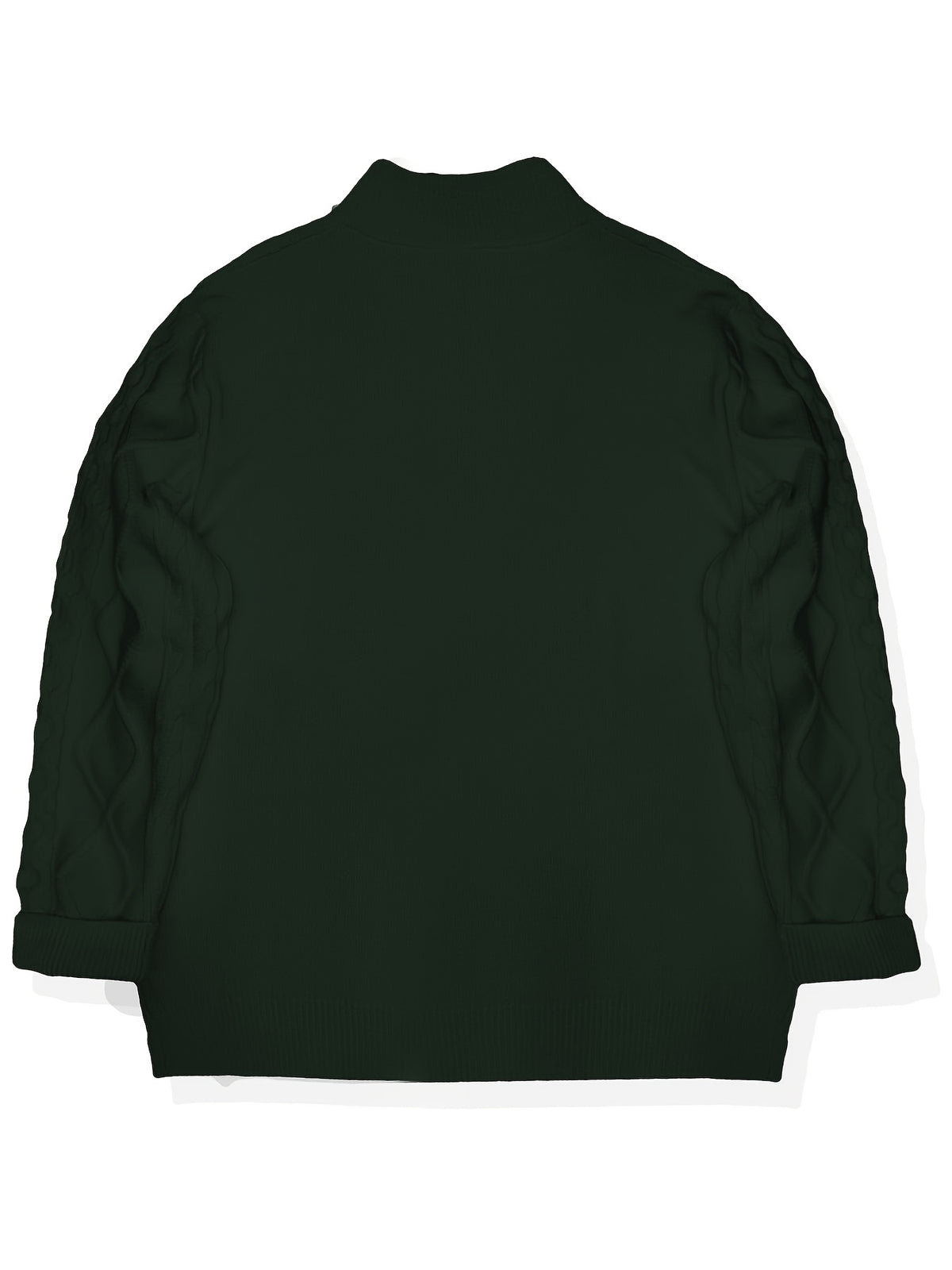 CABLE KNIT QUARTER ZIP SWEATER FOR MEN