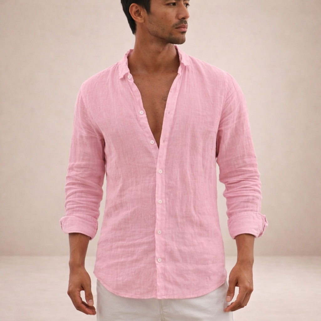 OPEN COLLAR SHIRT FOR MEN