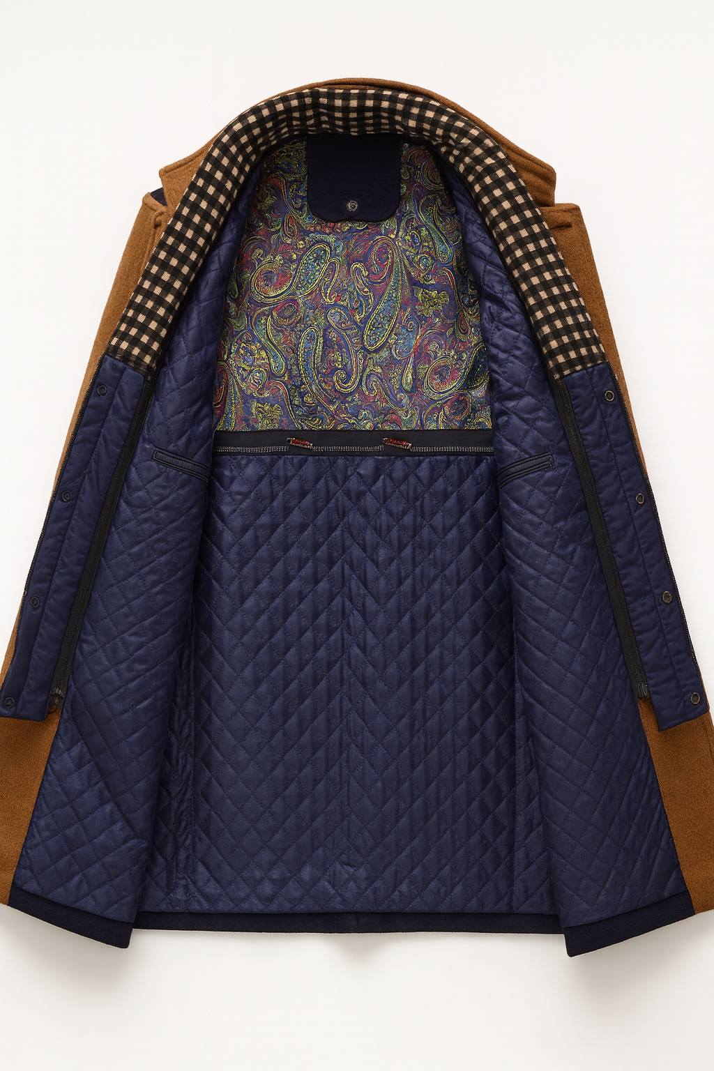 STAND COLLAR OVERCOAT FOR MEN