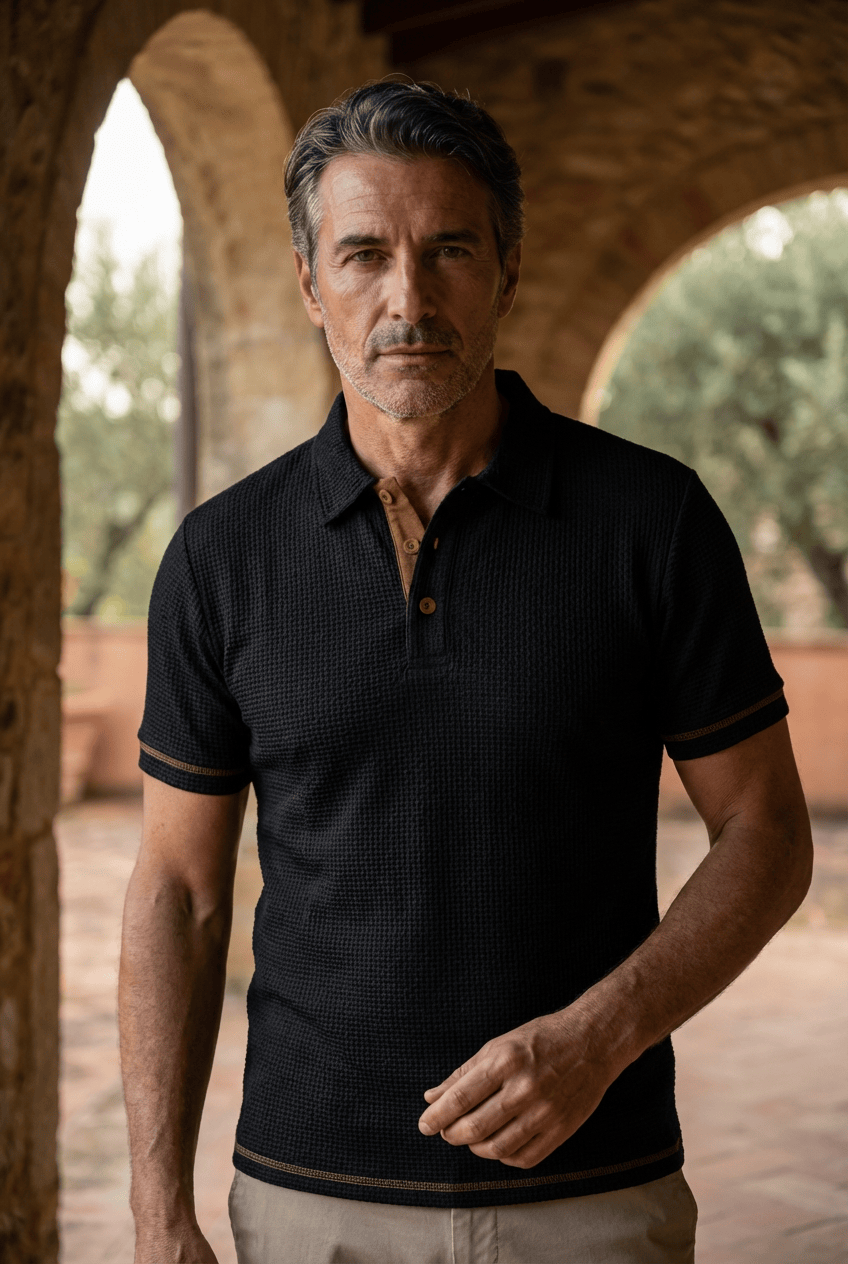 AIRY COLLARED POLO FOR MEN