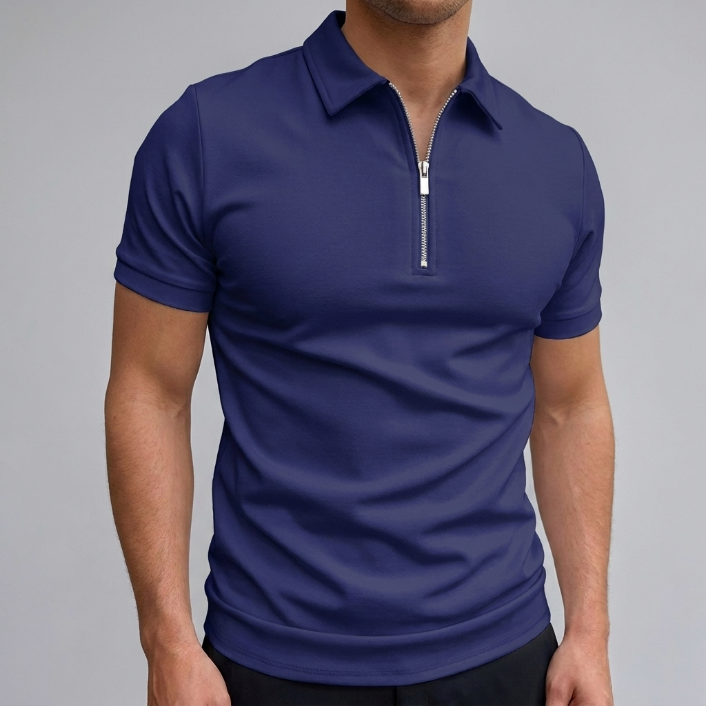 RELAXED POLYESTER POLO FOR MEN