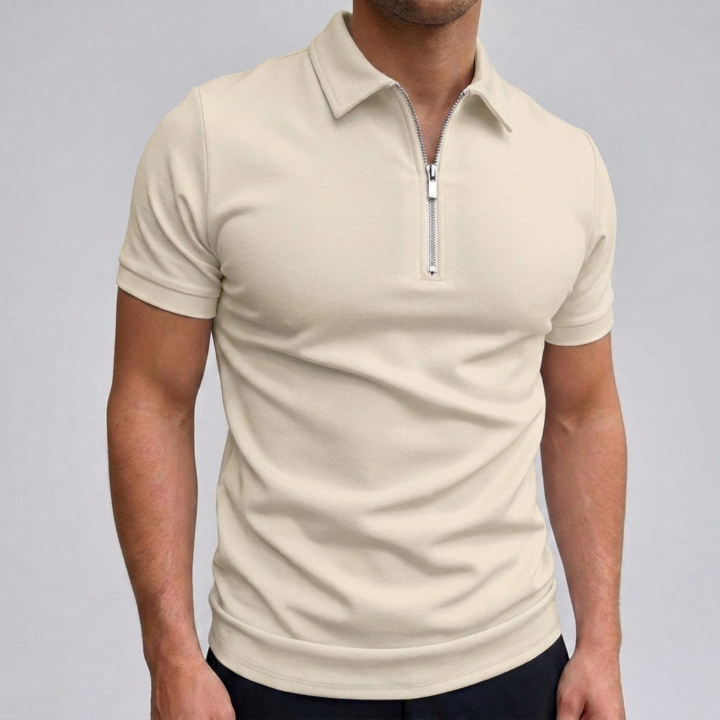 RELAXED POLYESTER POLO FOR MEN