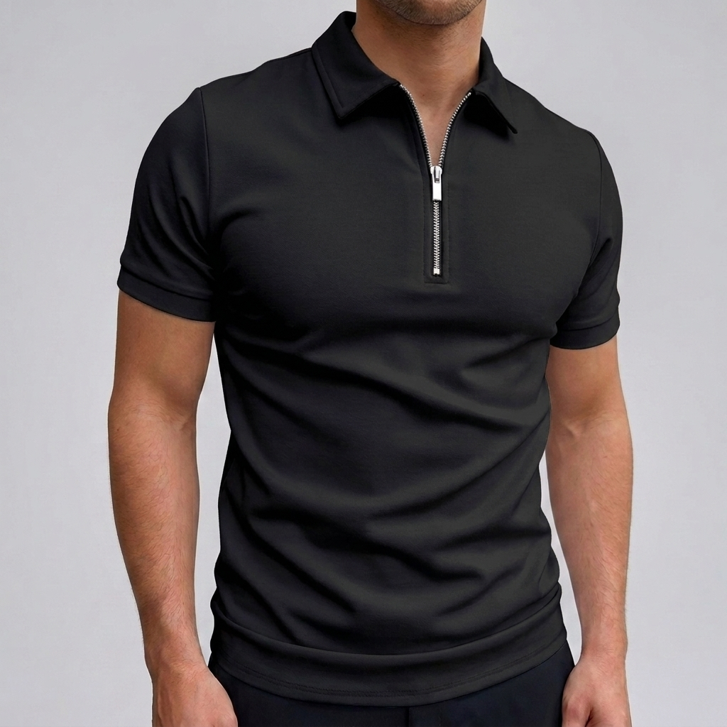 RELAXED POLYESTER POLO FOR MEN