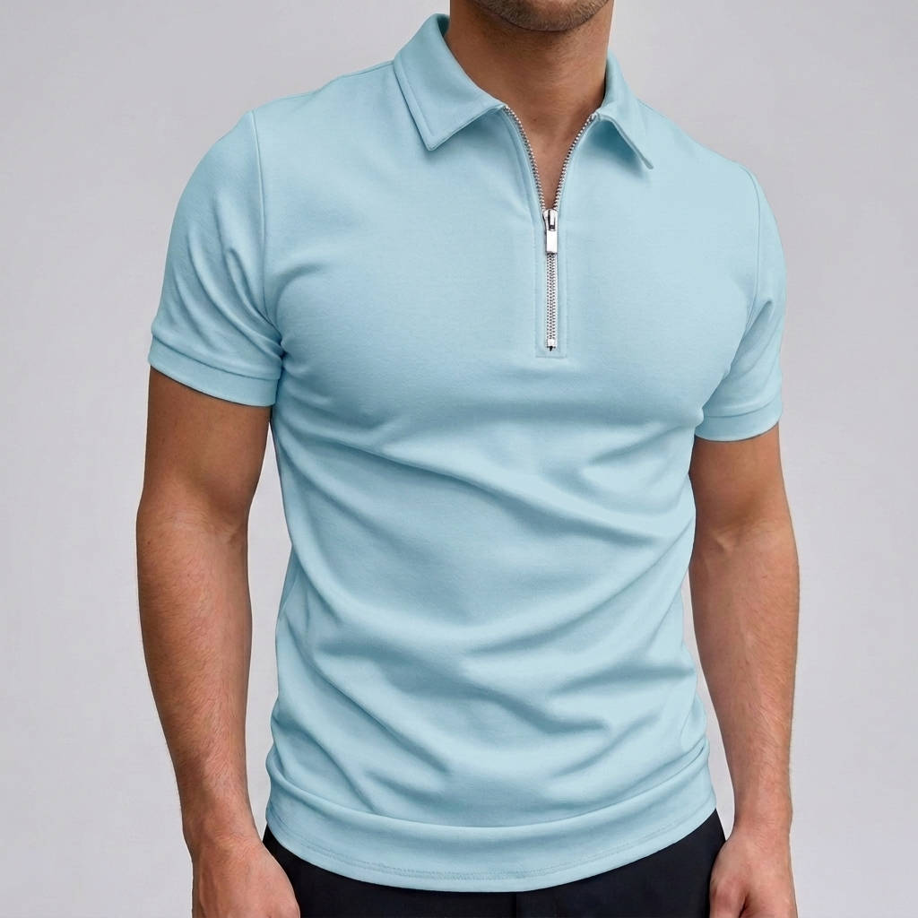 RELAXED POLYESTER POLO FOR MEN