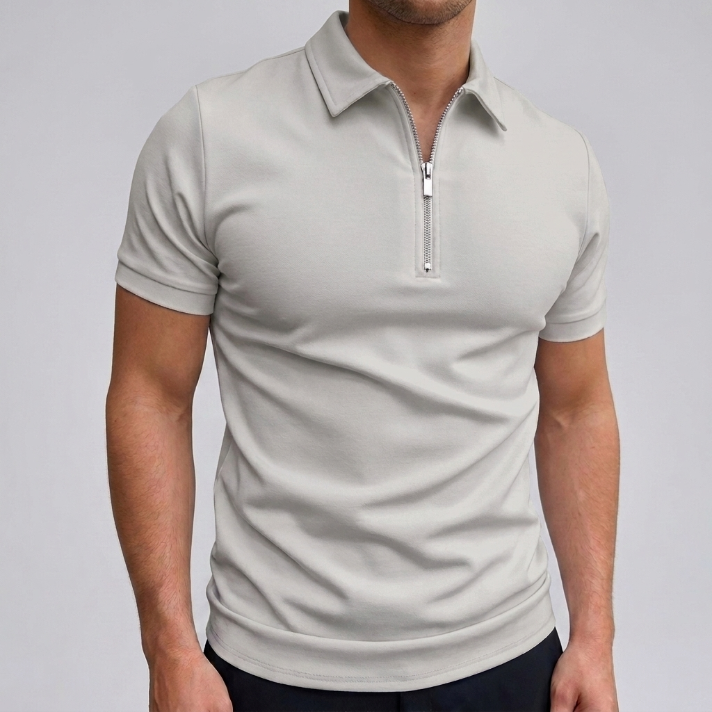 RELAXED POLYESTER POLO FOR MEN