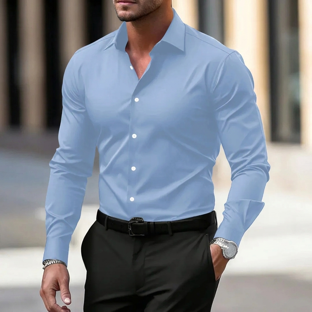 VELVET LAPEL SHIRT FOR MEN