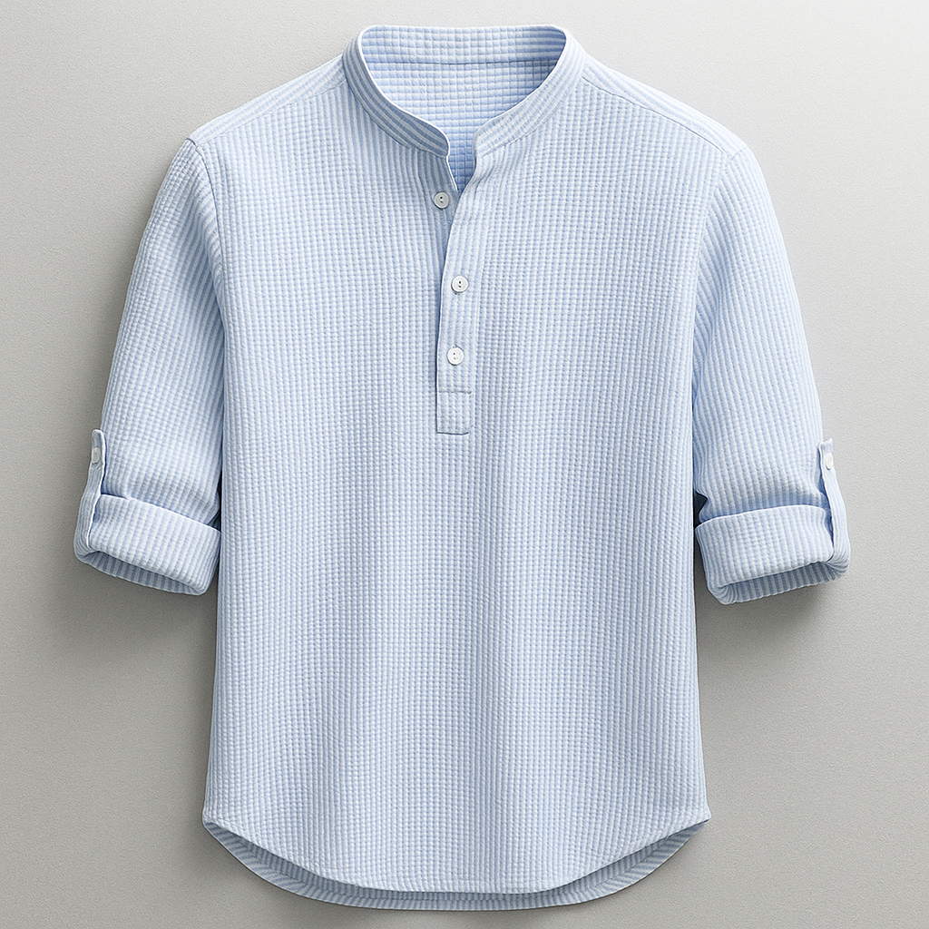 RELAXED CURVED HEM SHIRT FOR MEN