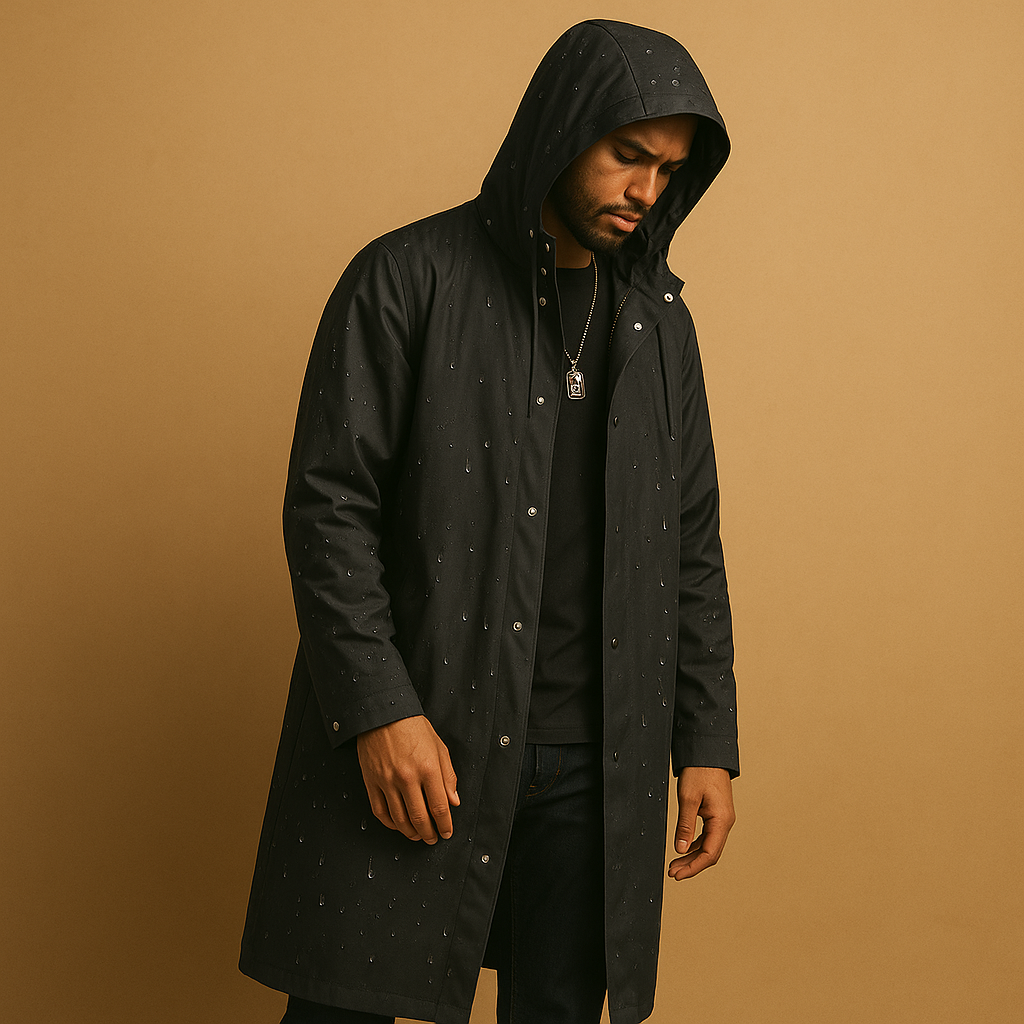 LONG RAIN JACKET FOR MEN