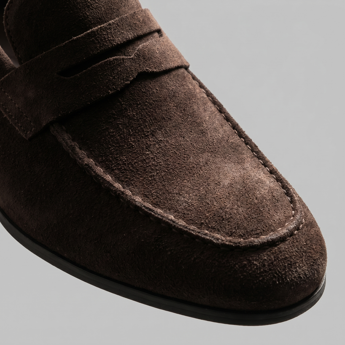 SUEDE EFFECT PENNY LOAFERS FOR MEN