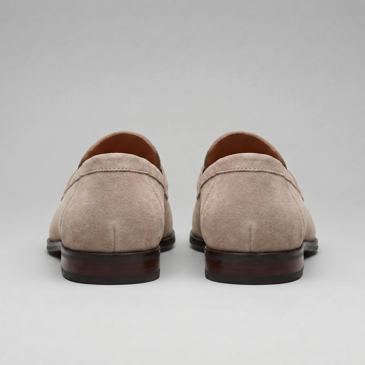 SUEDE EFFECT PENNY LOAFERS FOR MEN