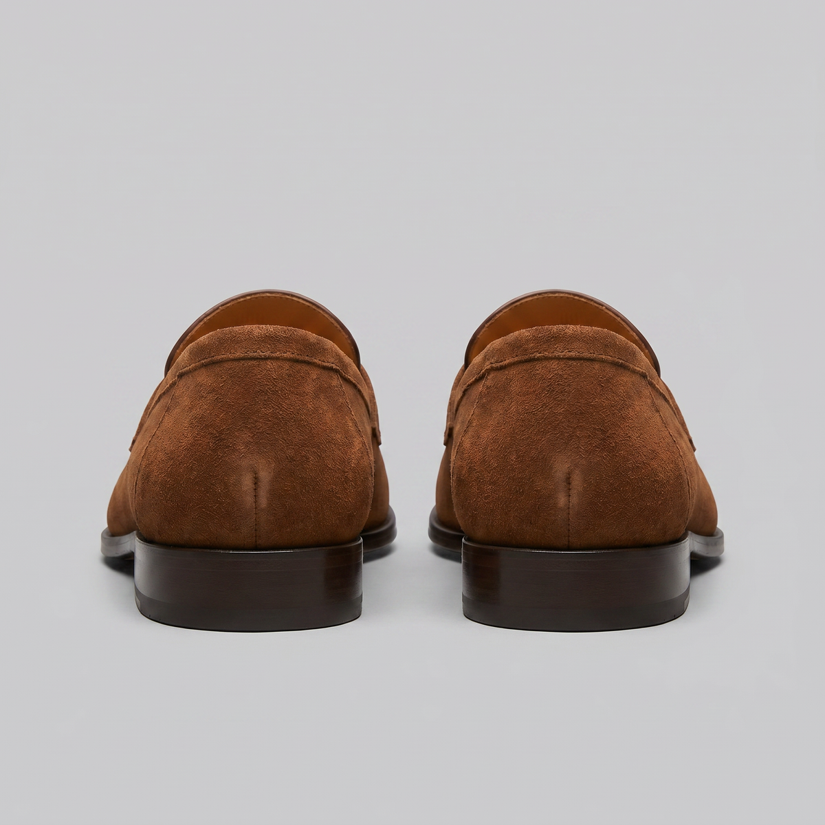 SUEDE EFFECT PENNY LOAFERS FOR MEN