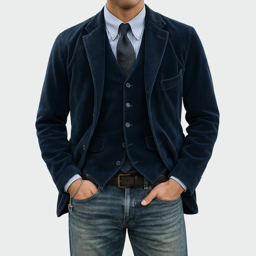 BLAZER GILET SET FOR MEN