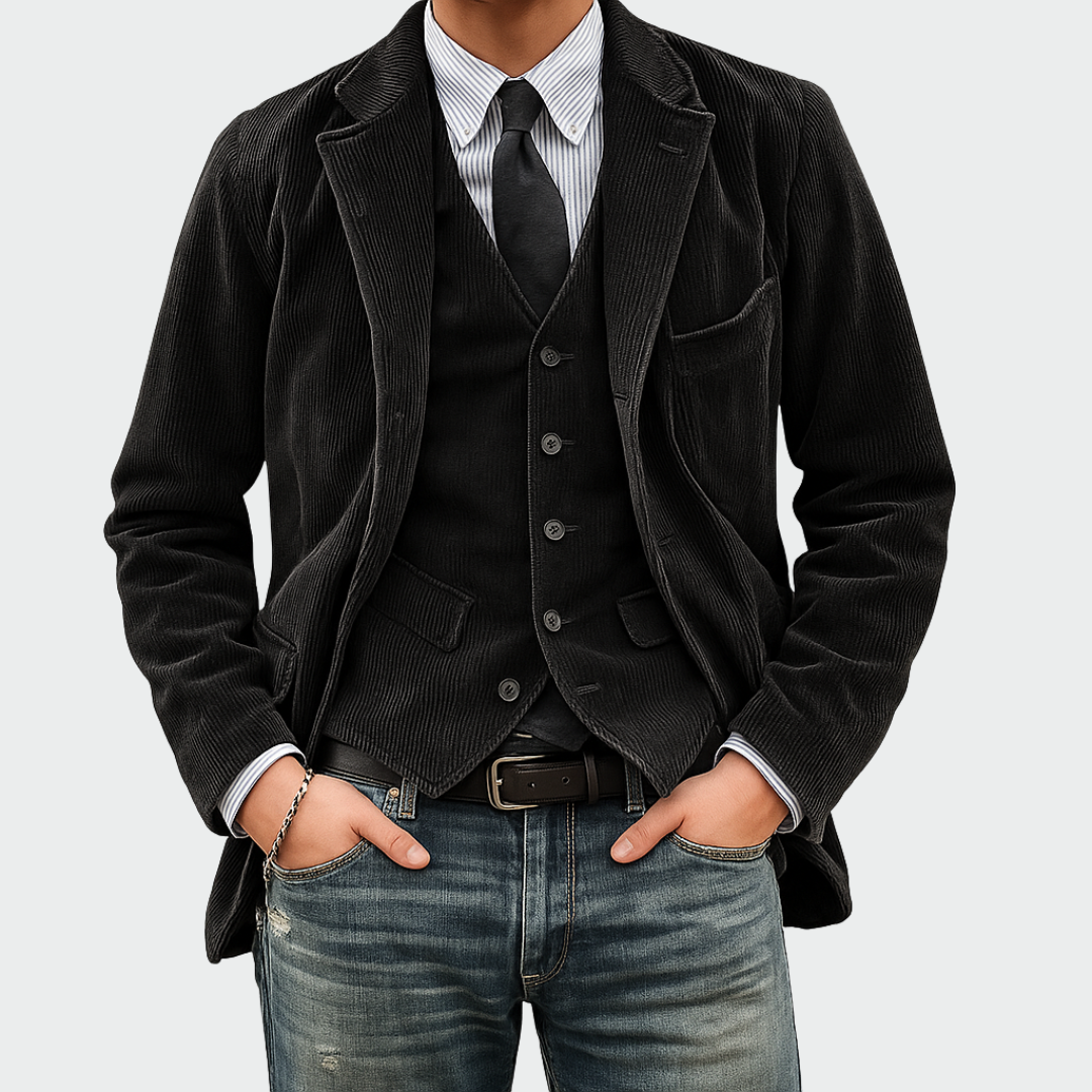 BLAZER GILET SET FOR MEN
