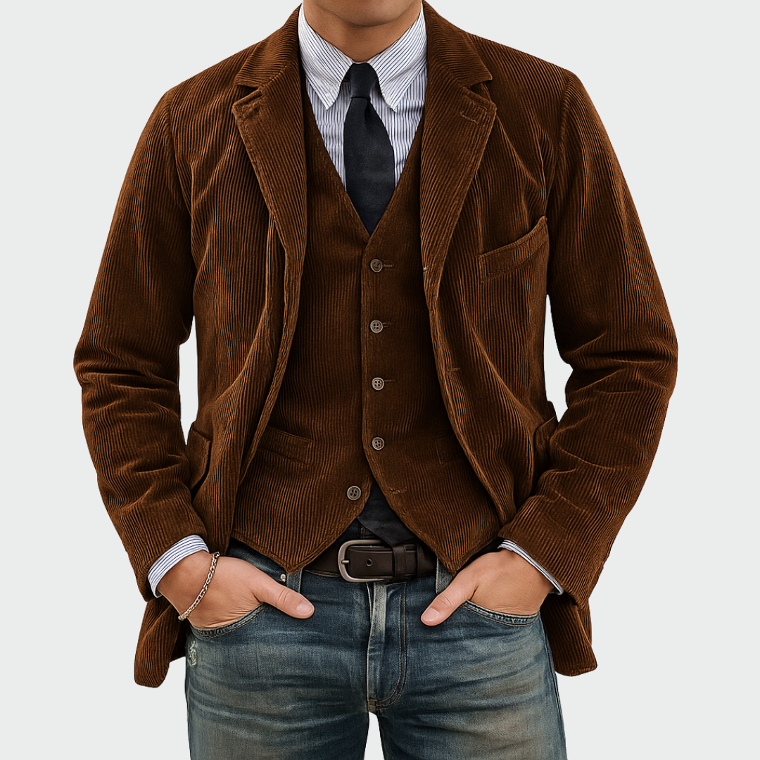 BLAZER GILET SET FOR MEN