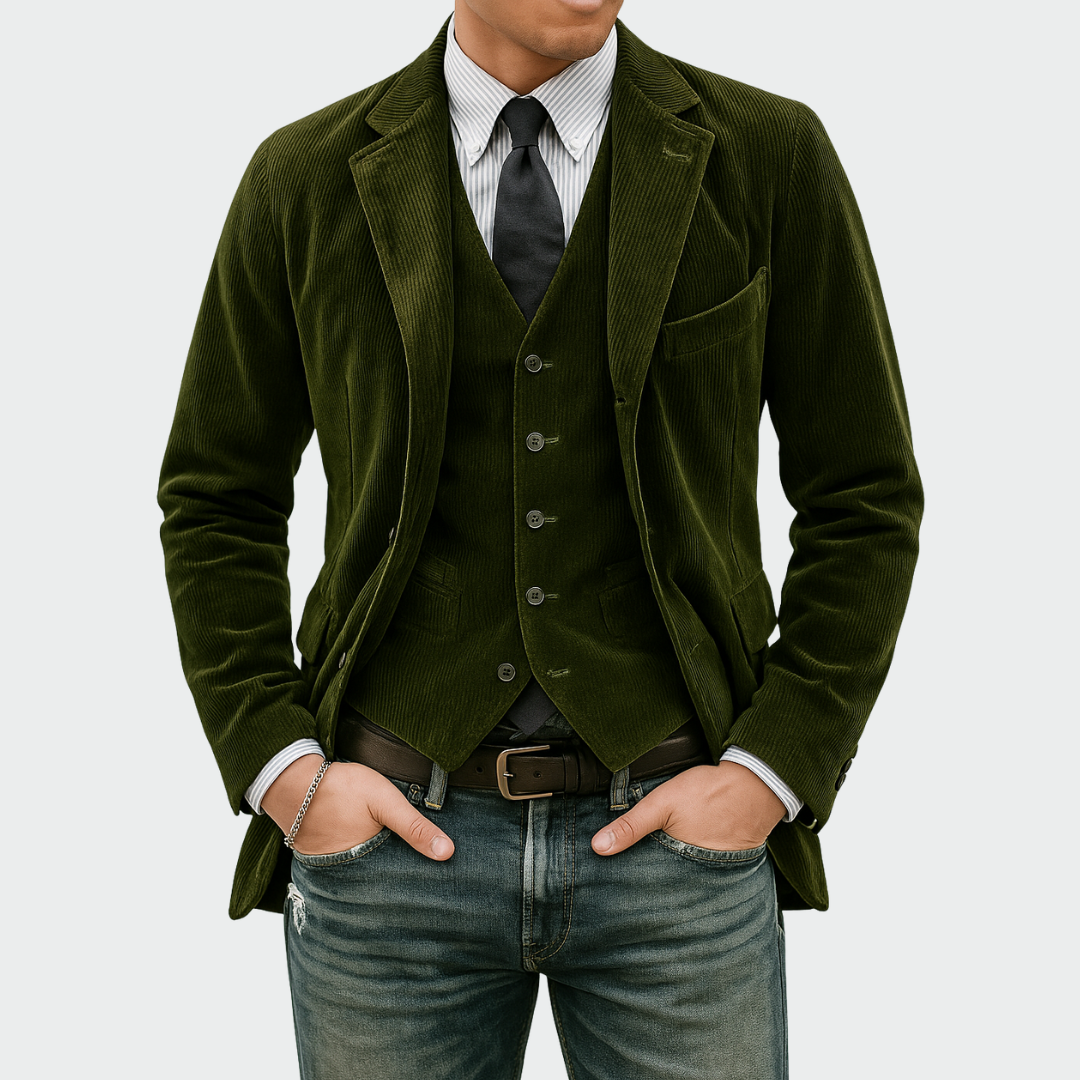 BLAZER GILET SET FOR MEN